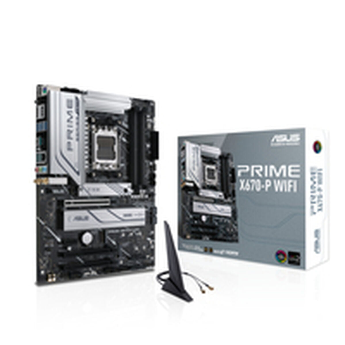 Motherboard Asus PRIME X670-P WIFI AMD AM5 AMD AMD X670, Asus, Computing, Components, motherboard-asus-prime-x670-p-wifi-amd-am5-amd-amd-x670, Brand_Asus, category-reference-2609, category-reference-2803, category-reference-2804, category-reference-t-19685, category-reference-t-19912, category-reference-t-21360, computers / components, Condition_NEW, Price_200 - 300, Teleworking, RiotNook