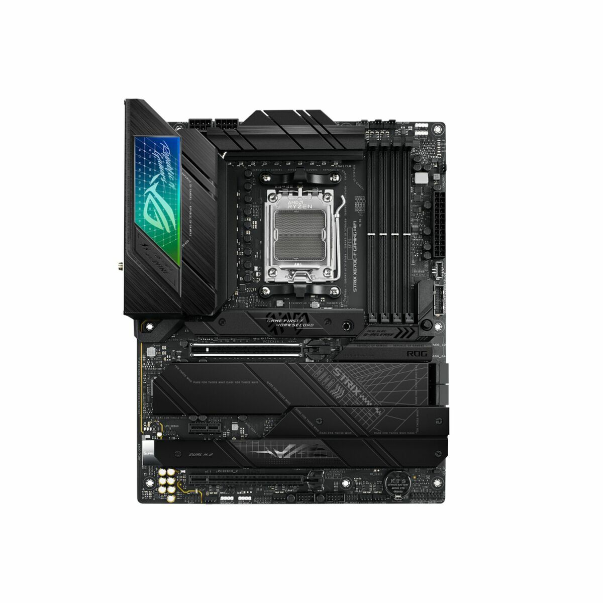 Motherboard Asus ROG STRIX X670E-F GAMING WIFI AMD AMD X670 AMD AM5, Asus, Computing, Components, motherboard-asus-rog-strix-x670e-f-gaming-wifi-amd-amd-x670-amd-am5, Brand_Asus, category-reference-2609, category-reference-2803, category-reference-2804, category-reference-t-19685, category-reference-t-19912, category-reference-t-21360, computers / components, Condition_NEW, Price_400 - 500, Teleworking, RiotNook