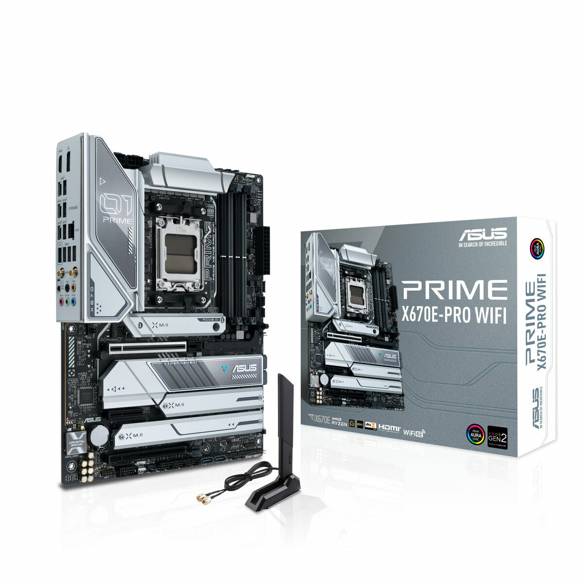 Motherboard Asus PRIME X670E-PRO WIFI AMD AMD X670 AMD AM5, Asus, Computing, Components, motherboard-asus-prime-x670e-pro-wifi-amd-amd-x670-amd-am5, Brand_Asus, category-reference-2609, category-reference-2803, category-reference-2804, category-reference-t-19685, category-reference-t-19912, category-reference-t-21360, computers / components, Condition_NEW, Price_300 - 400, Teleworking, RiotNook