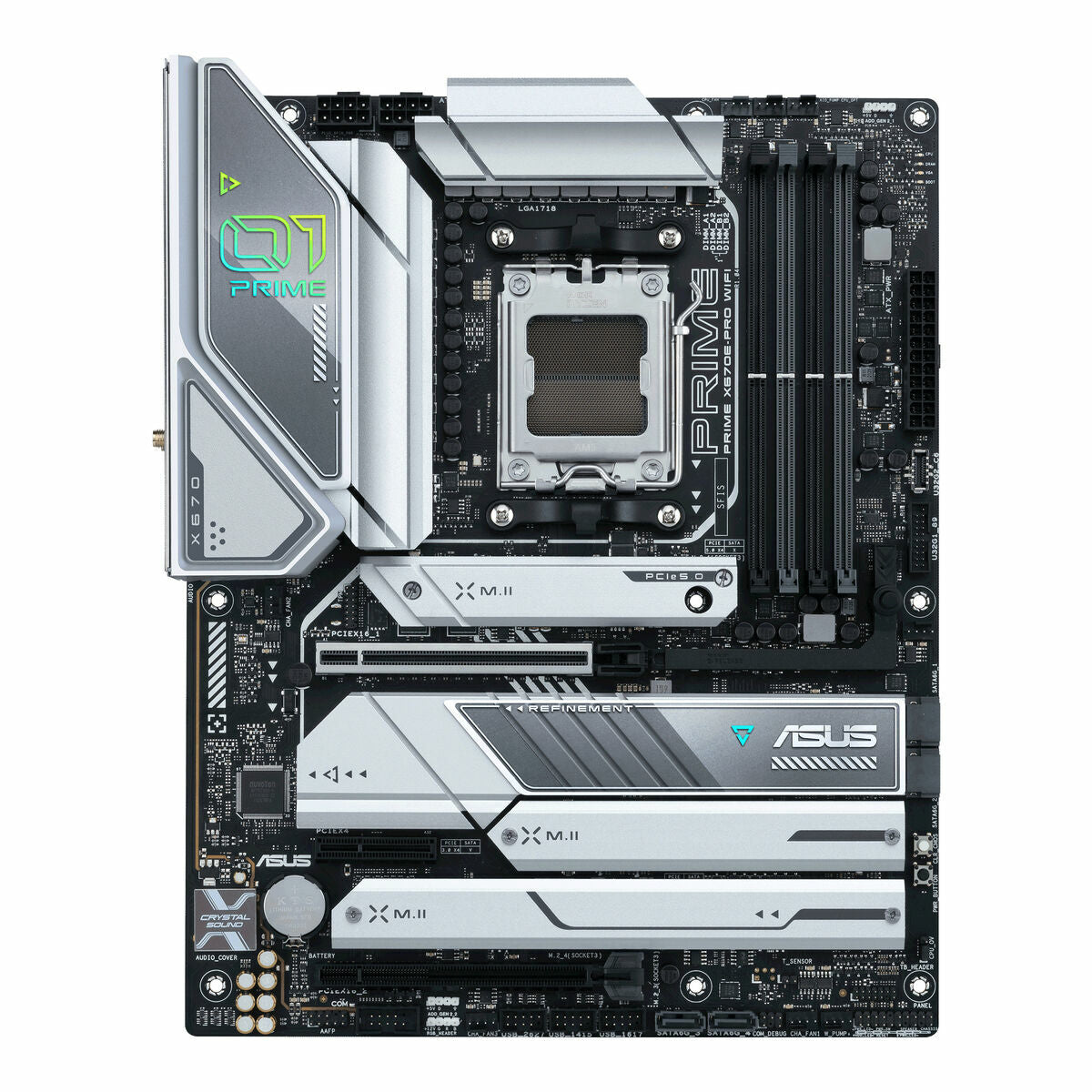 Motherboard Asus PRIME X670E-PRO WIFI AMD AMD X670 AMD AM5, Asus, Computing, Components, motherboard-asus-prime-x670e-pro-wifi-amd-amd-x670-amd-am5, Brand_Asus, category-reference-2609, category-reference-2803, category-reference-2804, category-reference-t-19685, category-reference-t-19912, category-reference-t-21360, computers / components, Condition_NEW, Price_300 - 400, Teleworking, RiotNook