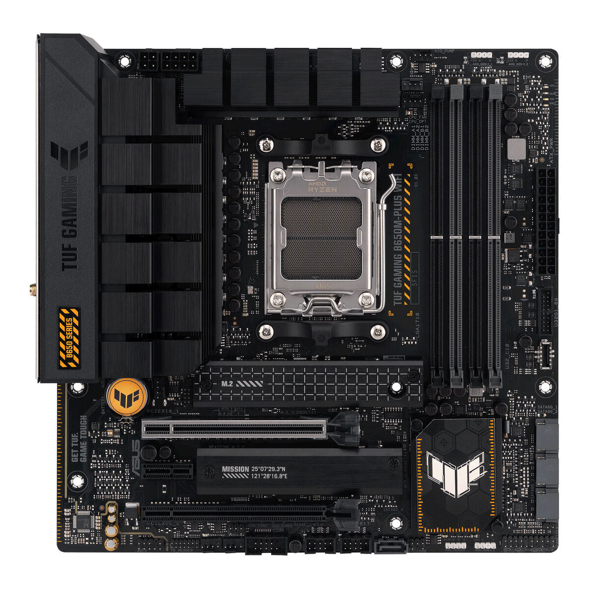 Motherboard Asus TUF GAMING B650M-PLUS WIFI AMD AM5 AMD B650, Asus, Computing, Components, motherboard-asus-tuf-gaming-b650m-plus-wifi-amd-am5-amd-b650, Brand_Asus, category-reference-2609, category-reference-2803, category-reference-2804, category-reference-t-19685, category-reference-t-19912, category-reference-t-21360, computers / components, Condition_NEW, Price_200 - 300, Teleworking, RiotNook