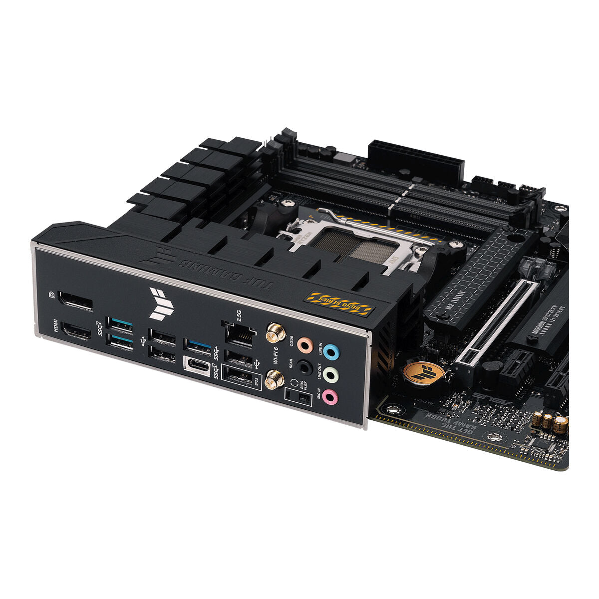 Motherboard Asus TUF GAMING B650M-PLUS WIFI AMD AM5 AMD B650, Asus, Computing, Components, motherboard-asus-tuf-gaming-b650m-plus-wifi-amd-am5-amd-b650, Brand_Asus, category-reference-2609, category-reference-2803, category-reference-2804, category-reference-t-19685, category-reference-t-19912, category-reference-t-21360, computers / components, Condition_NEW, Price_200 - 300, Teleworking, RiotNook