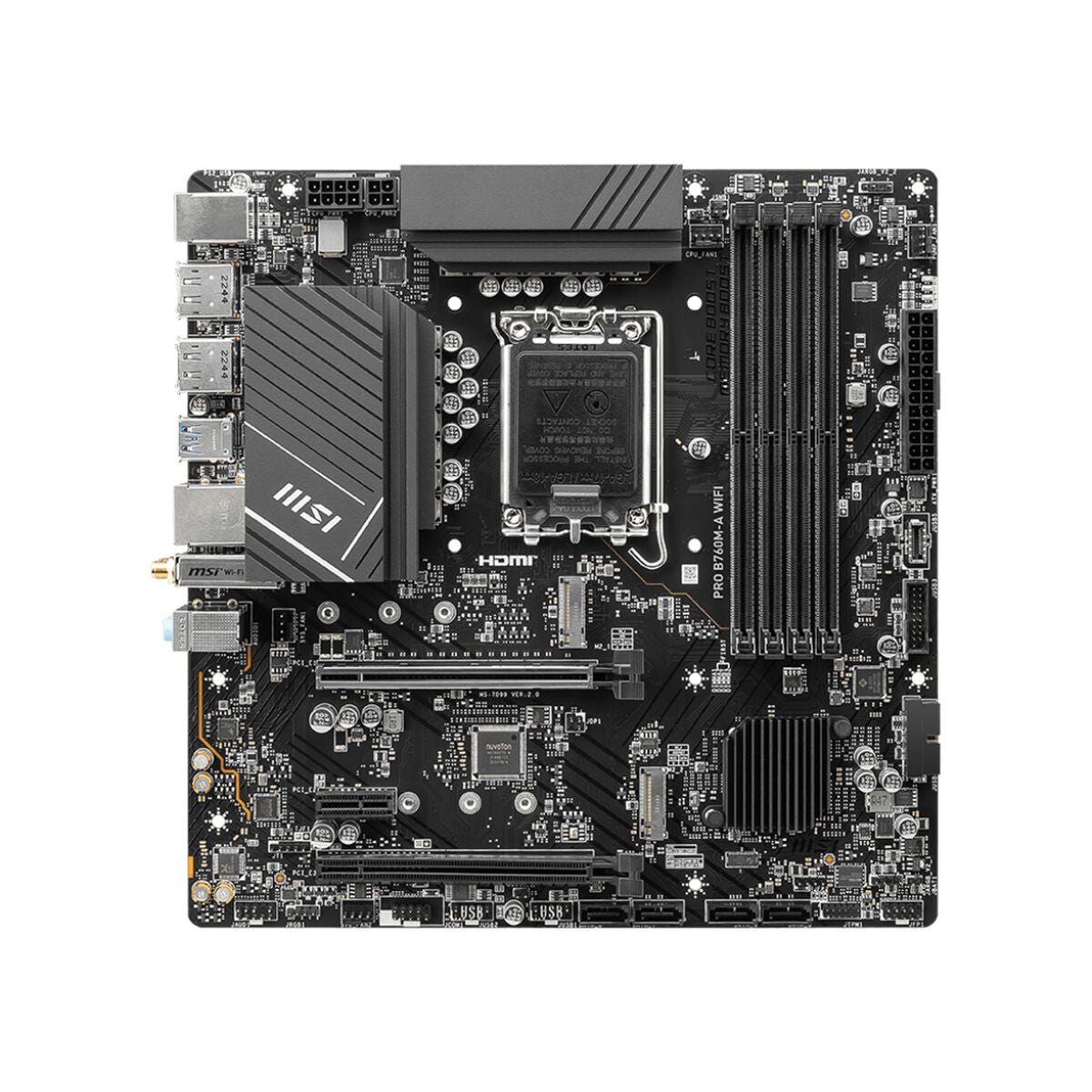 Motherboard MSI MB PRO B760M-A WIFI Intel LGA 1700, MSI, Computing, Components, motherboard-msi-mb-pro-b760m-a-wifi-intel-lga-1700, Brand_MSI, category-reference-2609, category-reference-2803, category-reference-2804, category-reference-t-19685, category-reference-t-19912, category-reference-t-21360, computers / components, Condition_NEW, Price_100 - 200, Teleworking, RiotNook