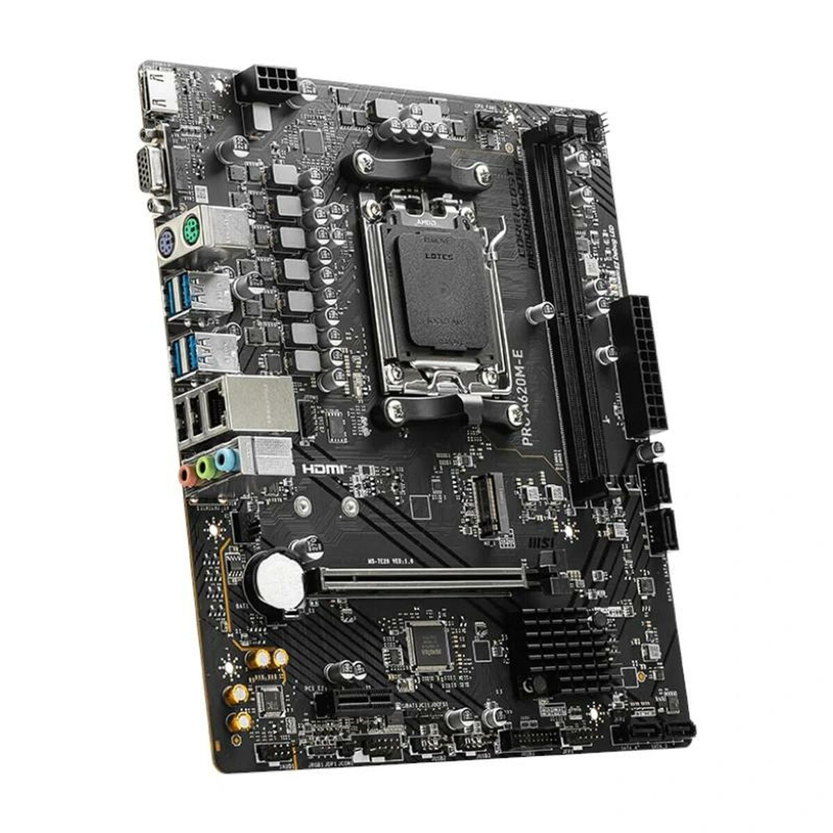 Motherboard MSI 911-7E28-001 AMD AM5 AMD A620, MSI, Computing, Components, motherboard-msi-911-7e28-001-amd-am5-amd-a620, Brand_MSI, category-reference-2609, category-reference-2803, category-reference-2804, category-reference-t-19685, category-reference-t-19912, category-reference-t-21360, computers / components, Condition_NEW, Price_100 - 200, Teleworking, RiotNook