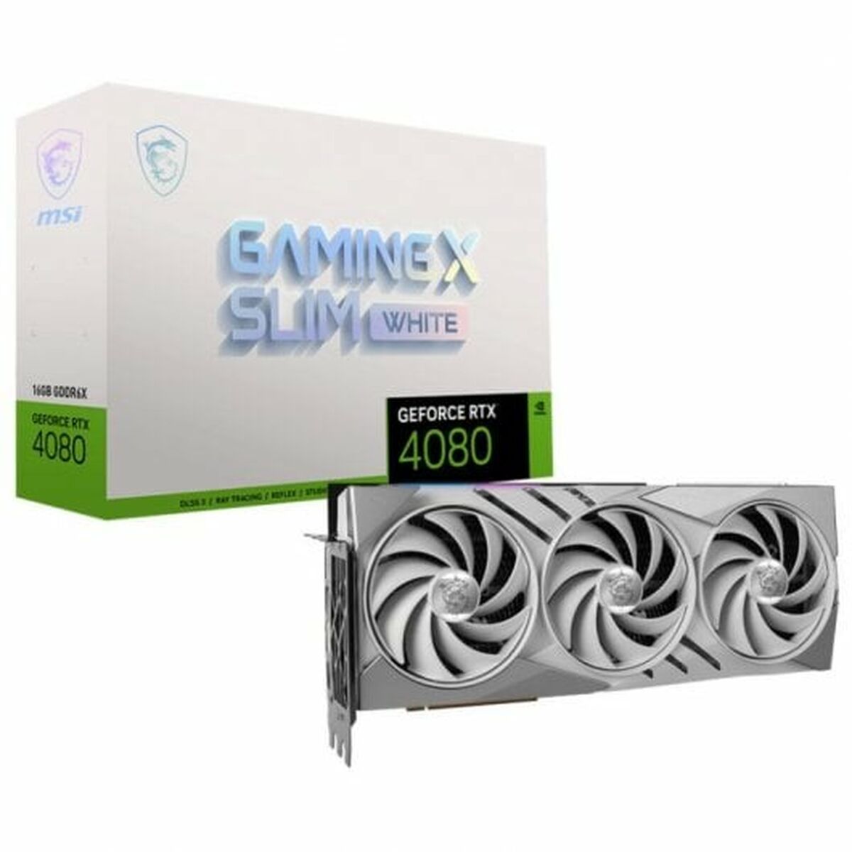 Graphics card MSI GeForce RTX 4080 GAMING X SLIM 16 GB GDDR6 NVIDIA GeForce RTX 4080, MSI, Computing, Components, graphics-card-msi-geforce-rtx-4080-gaming-x-slim-nvidia-geforce-rtx-4080-16-gb-ram, Brand_MSI, category-reference-2609, category-reference-2803, category-reference-2812, category-reference-t-19685, category-reference-t-19912, category-reference-t-21360, category-reference-t-25665, computers / components, Condition_NEW, Price_+ 1000, Teleworking, RiotNook