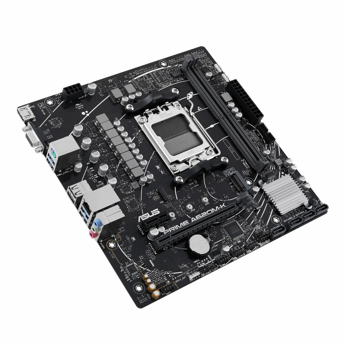 Motherboard Asus A620M-K AMD AM5 AMD, Asus, Computing, Components, motherboard-asus-a620m-k-amd-am5-amd, Brand_Asus, category-reference-2609, category-reference-2803, category-reference-2804, category-reference-t-19685, category-reference-t-19912, category-reference-t-21360, computers / components, Condition_NEW, Price_100 - 200, Teleworking, RiotNook