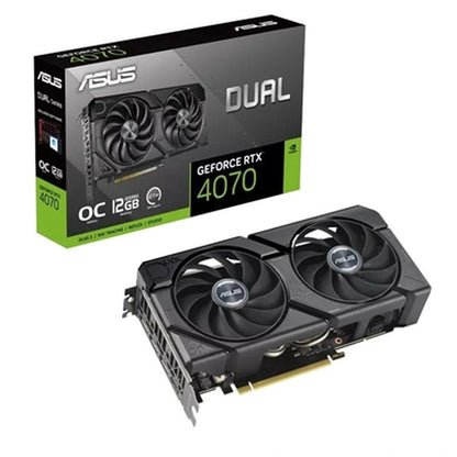 Graphics card Asus Dual GeForce RTX 4070 EVO OC Edition GEFORCE RTX 4070 12 GB GDDR6, Asus, Computing, Components, graphics-card-asus-dual-geforce-rtx-4070-evo-oc-edition-geforce-rtx-4070-12-gb-gddr6, Brand_Asus, category-reference-2609, category-reference-2803, category-reference-2812, category-reference-t-19685, category-reference-t-19912, category-reference-t-21360, category-reference-t-25665, computers / components, Condition_NEW, Price_600 - 700, Teleworking, RiotNook