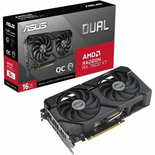 Graphics card Asus Dual Radeon RX 7600 XT OC Edition 16 GB GDDR6, Asus, Computing, Components, graphics-card-asus-dual-radeon-rx-7600-xt-oc-edition-16-gb-gddr6, Brand_Asus, category-reference-2609, category-reference-2803, category-reference-2812, category-reference-t-19685, category-reference-t-19912, category-reference-t-21360, category-reference-t-25665, computers / components, Condition_NEW, Price_400 - 500, Teleworking, RiotNook