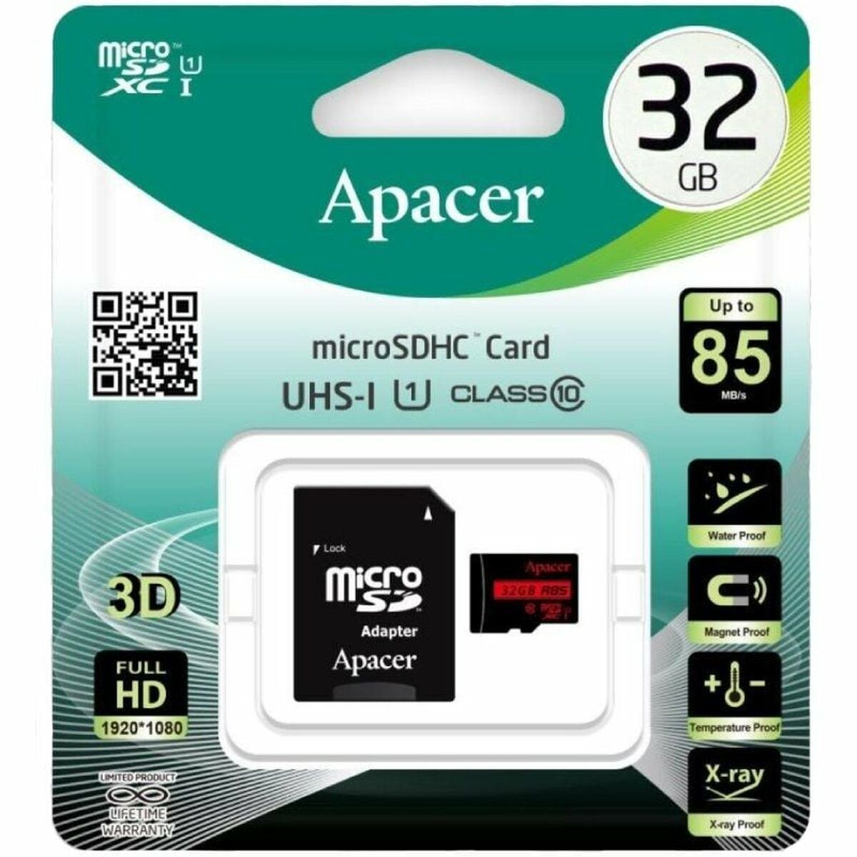 Micro SD Card Apacer AP32GMCSH10U5-R 32 GB, Apacer, Computing, Data storage, micro-sd-card-apacer-ap32gmcsh10u5-r-32-gb, Brand_Apacer, category-reference-2609, category-reference-2803, category-reference-2813, category-reference-t-19685, category-reference-t-19909, category-reference-t-21355, category-reference-t-25632, category-reference-t-29820, computers / components, Condition_NEW, Price_20 - 50, Teleworking, RiotNook