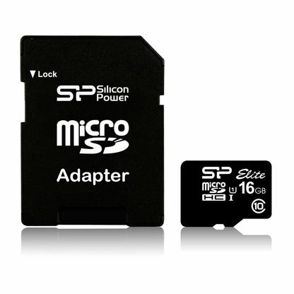 Micro SD Memory Card with Adaptor Silicon Power SP016GBSTHBU1V10SP 16 GB, Silicon Power, Computing, Data storage, micro-sd-memory-card-with-adaptor-silicon-power-sp016gbsthbu1v10sp-16-gb, :RAM 16 GB, Brand_Silicon Power, category-reference-2609, category-reference-2803, category-reference-2813, category-reference-t-19685, category-reference-t-19909, category-reference-t-21355, category-reference-t-25632, computers / components, Condition_NEW, Price_20 - 50, Teleworking, RiotNook