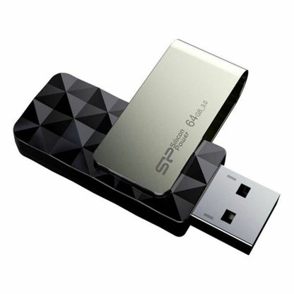 USB stick Silicon Power Blaze B30 64 GB Black, Silicon Power, Computing, Data storage, usb-stick-silicon-power-blaze-b30-64-gb-black, Brand_Silicon Power, category-reference-2609, category-reference-2803, category-reference-2817, category-reference-t-19685, category-reference-t-19909, category-reference-t-21355, computers / components, Condition_NEW, Price_20 - 50, RiotNook