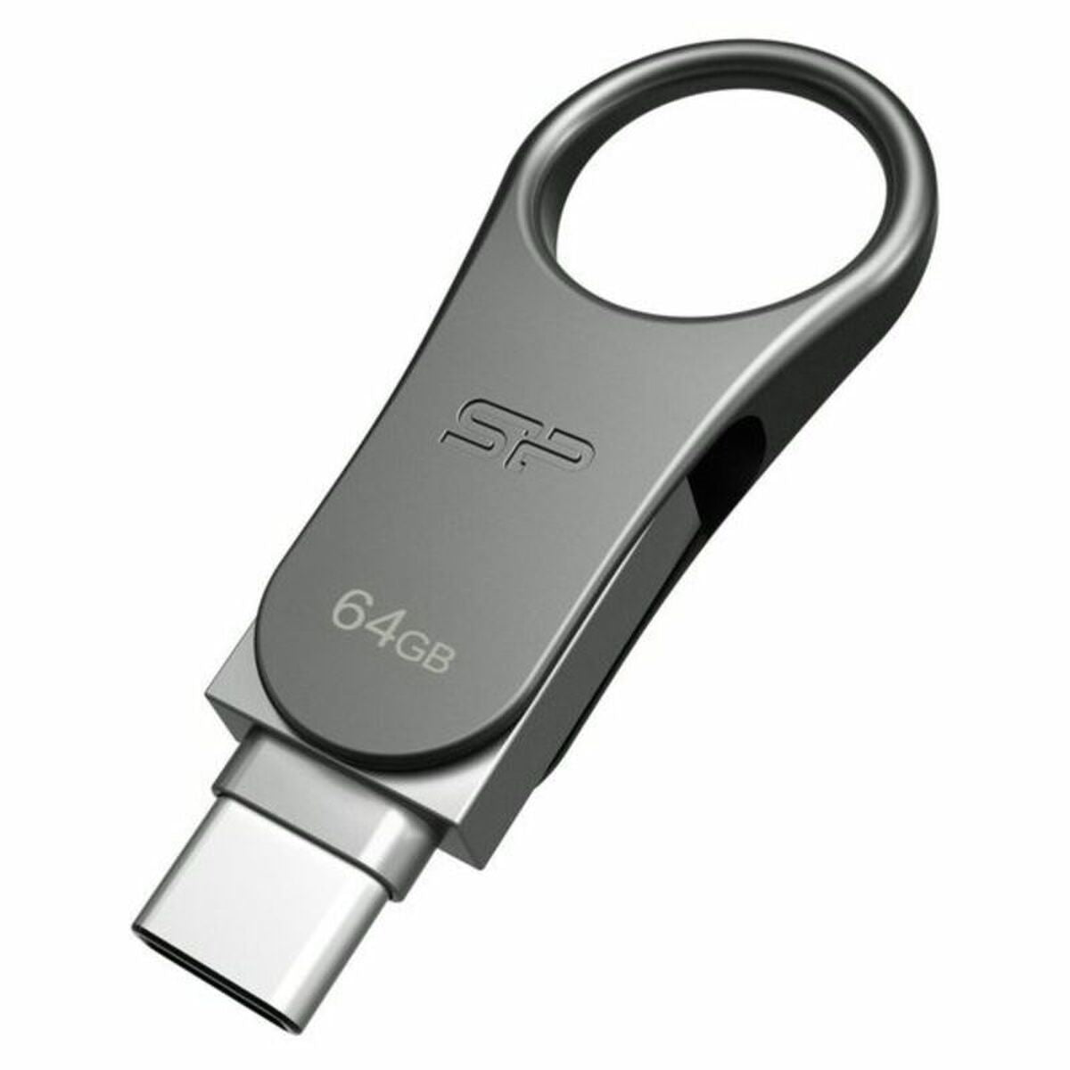 USB stick Silicon Power SP064GBUC3C80V1S 64 GB Titanium black Silver 64 GB, Silicon Power, Computing, Data storage, usb-stick-silicon-power-sp064gbuc3c80v1s-64-gb-titanium-black-silver-64-gb, Brand_Silicon Power, category-reference-2609, category-reference-2803, category-reference-2817, category-reference-t-19685, category-reference-t-19909, category-reference-t-21355, computers / components, Condition_NEW, Price_100 - 200, Teleworking, RiotNook