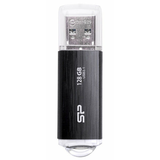 USB stick Silicon Power SP128GBUF3B02V1K Black 128 GB, Silicon Power, Computing, Data storage, usb-stick-silicon-power-sp128gbuf3b02v1k-black-128-gb, Brand_Silicon Power, category-reference-2609, category-reference-2803, category-reference-2817, category-reference-t-19685, category-reference-t-19909, category-reference-t-21355, computers / components, Condition_NEW, Price_20 - 50, Teleworking, RiotNook