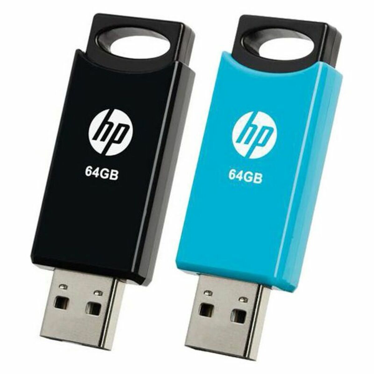 USB stick HP 212 USB 2.0 (2 uds), HP, Computing, Data storage, usb-stick-hp-212-usb-2-0-blue-black-2-uds, :32 GB, :64 GB, Brand_HP, Capacity_32 GB, Capacity_64 GB, category-reference-2609, category-reference-2803, category-reference-2817, category-reference-t-19685, category-reference-t-19909, category-reference-t-21355, computers / components, Condition_NEW, Price_20 - 50, Teleworking, RiotNook