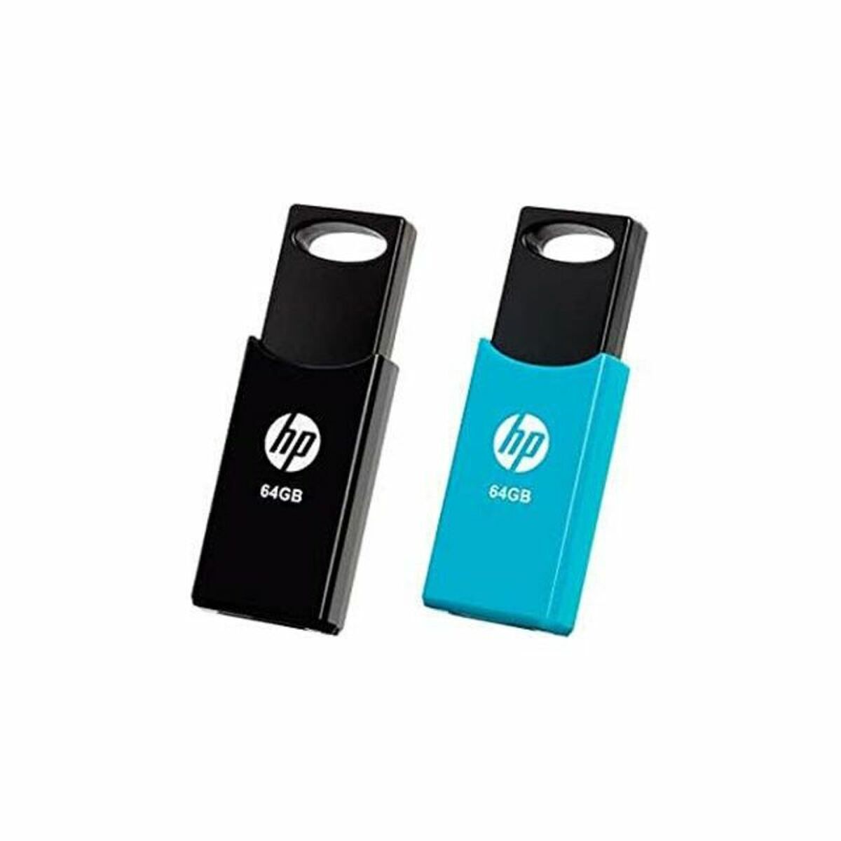 USB stick HP 212 USB 2.0 (2 uds), HP, Computing, Data storage, usb-stick-hp-212-usb-2-0-blue-black-2-uds, :32 GB, :64 GB, Brand_HP, Capacity_32 GB, Capacity_64 GB, category-reference-2609, category-reference-2803, category-reference-2817, category-reference-t-19685, category-reference-t-19909, category-reference-t-21355, computers / components, Condition_NEW, Price_20 - 50, Teleworking, RiotNook