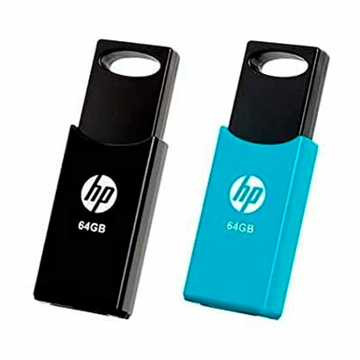 USB stick HP 4712847099760 USB 2.0 64GB 2 Units Black 64 GB, HP, Computing, Data storage, usb-stick-hp-4712847099760-usb-2-0-64gb-2-units-black-64-gb, Brand_HP, category-reference-2609, category-reference-2803, category-reference-2817, category-reference-t-19685, category-reference-t-19909, category-reference-t-21355, computers / components, Condition_NEW, Price_20 - 50, RiotNook