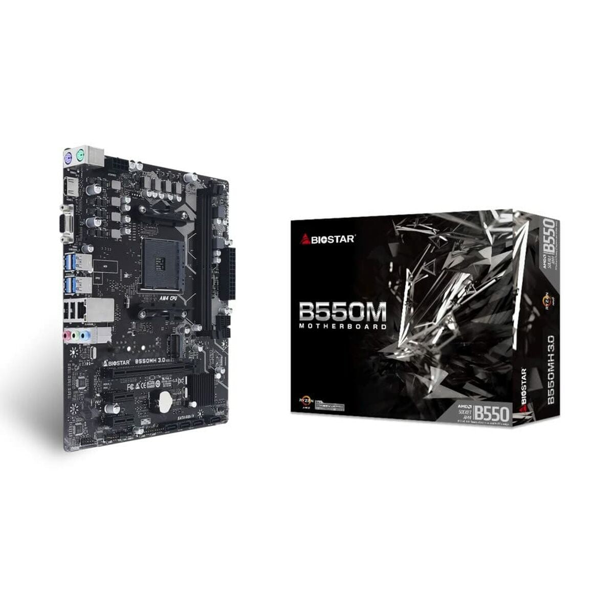 Motherboard Biostar B550MH 3.0 AMD AM4, Biostar, Computing, Components, motherboard-biostar-b550mh-3-0-amd-am4, Brand_Biostar, category-reference-2609, category-reference-2803, category-reference-2804, category-reference-t-19685, category-reference-t-19912, category-reference-t-21360, computers / components, Condition_NEW, Price_50 - 100, Teleworking, RiotNook