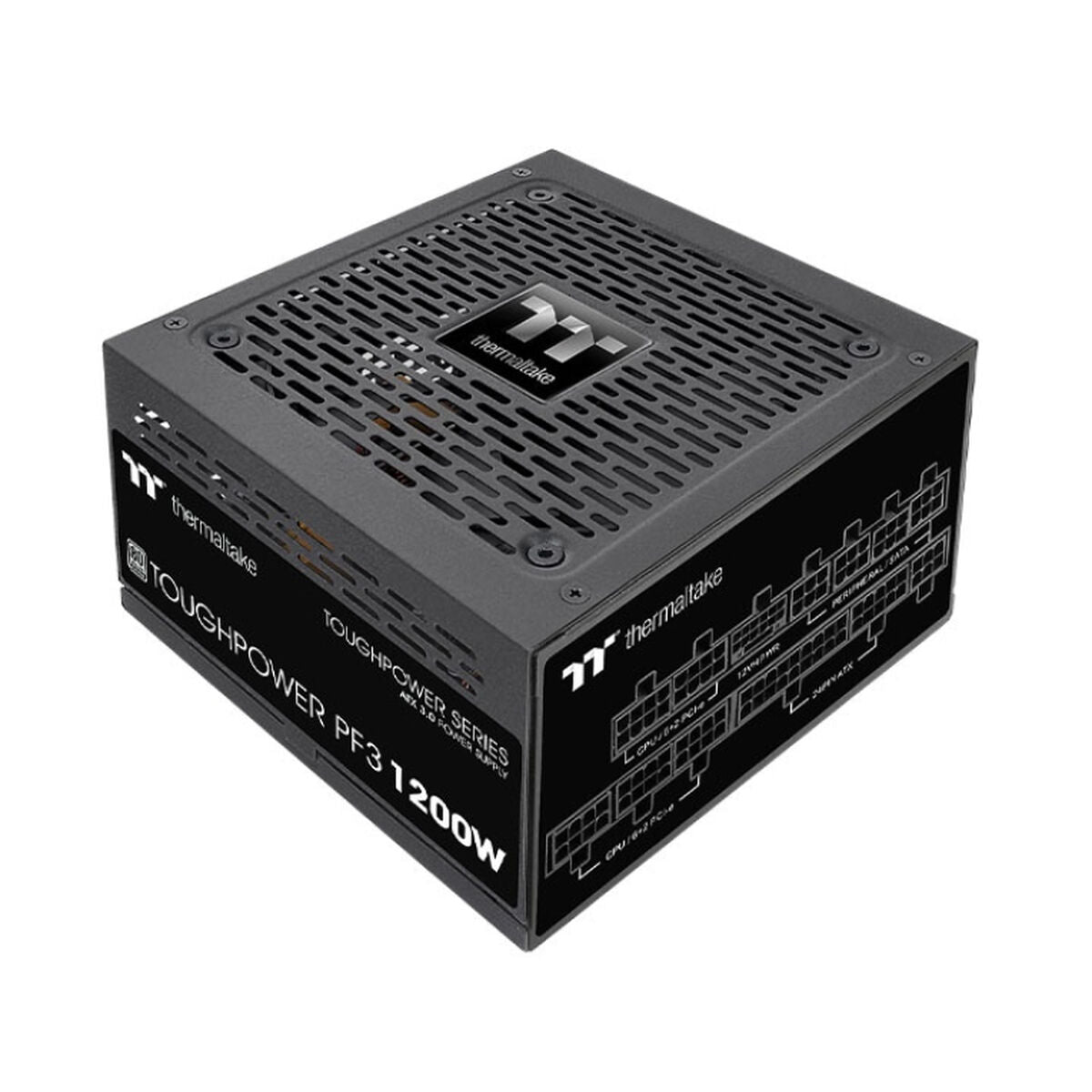 Power supply THERMALTAKE PS-TPD-1200FNFAPE-3 1200 W 80 PLUS Titanium, THERMALTAKE, Computing, Components, power-supply-thermaltake-ps-tpd-1200fnfape-3-1200-w-80-plus-titanium, :1200W, Brand_THERMALTAKE, category-reference-2609, category-reference-2803, category-reference-2816, category-reference-t-19685, category-reference-t-19912, category-reference-t-21360, category-reference-t-25656, computers / components, Condition_NEW, ferretería, Price_200 - 300, Teleworking, RiotNook