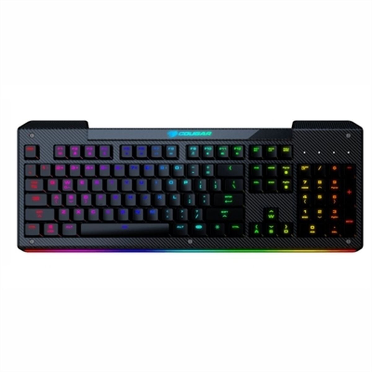 Keyboard Cougar Aurora S Multicolour, Cougar, Computing, Accessories, keyboard-cougar-aurora-s-multicolour, :QWERTY, :Spanish, Brand_Cougar, category-reference-2609, category-reference-2642, category-reference-2646, category-reference-t-19685, category-reference-t-19908, category-reference-t-21353, computers / peripherals, Condition_NEW, office, Price_20 - 50, RiotNook