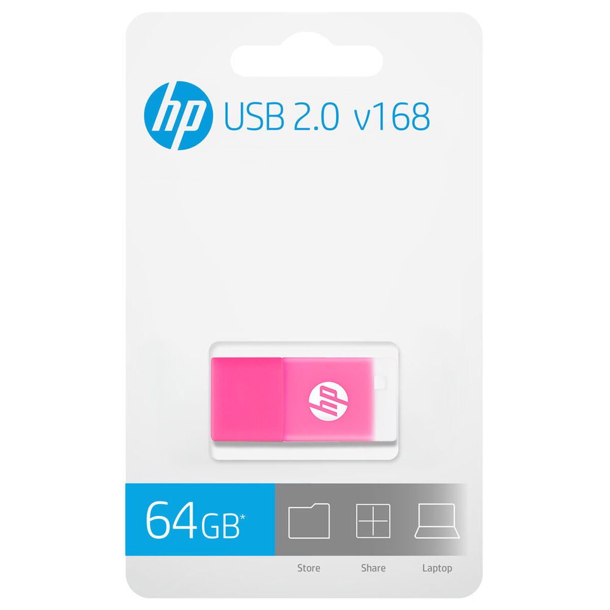 USB stick HP X168 Pink 64 GB, HP, Computing, Data storage, usb-stick-hp-x168-pink-64-gb, Brand_HP, category-reference-2609, category-reference-2803, category-reference-2817, category-reference-t-19685, category-reference-t-19909, category-reference-t-21355, category-reference-t-25636, computers / components, Condition_NEW, Price_20 - 50, Teleworking, RiotNook