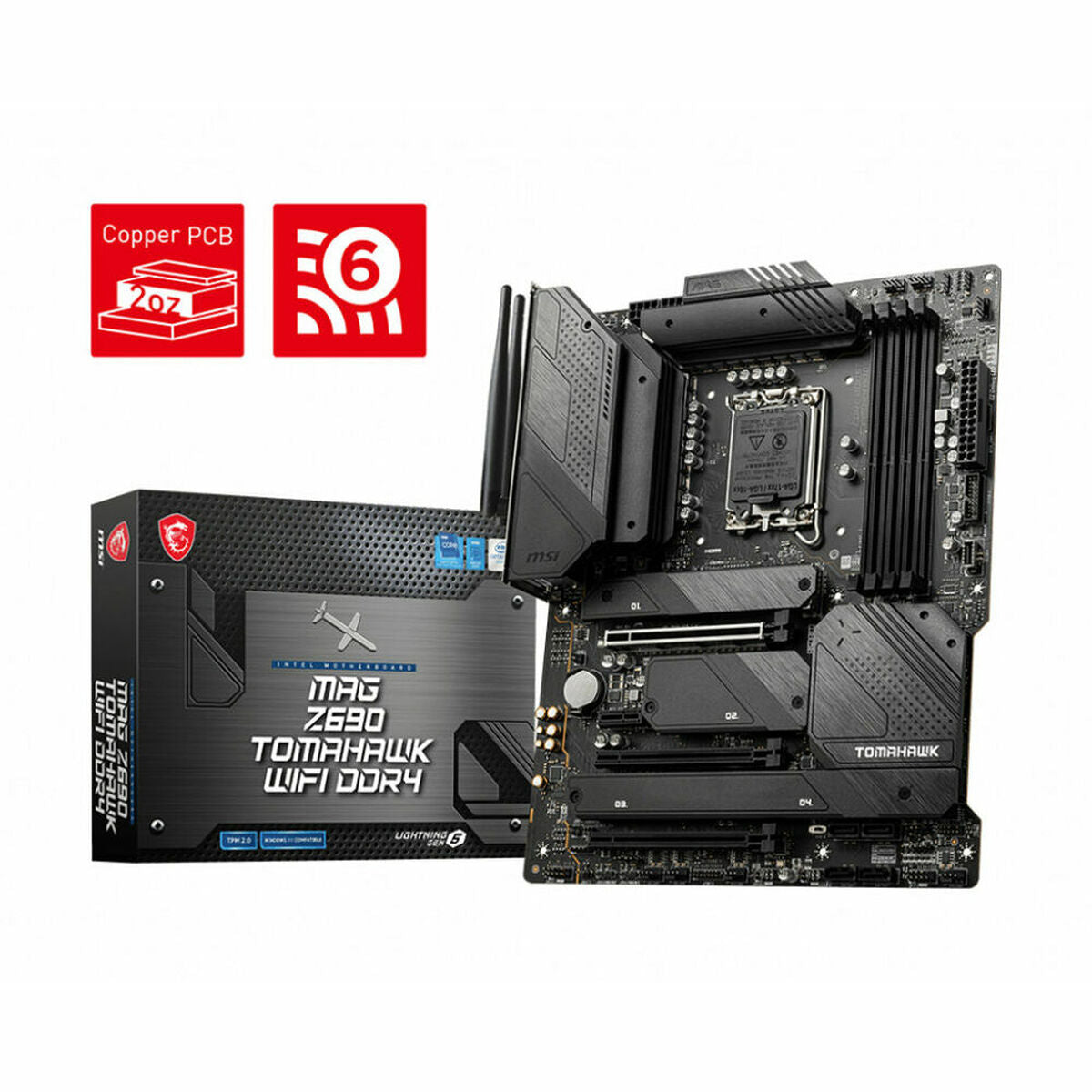 Motherboard MSI MAG Z690 DDR4 LGA1700, MSI, Computing, Components, motherboard-msi-mag-z690-ddr4-lga1700, Brand_MSI, category-reference-2609, category-reference-2803, category-reference-2804, category-reference-t-19685, category-reference-t-19912, category-reference-t-21360, computers / components, Condition_NEW, Price_200 - 300, Teleworking, RiotNook