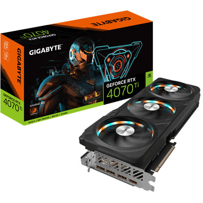 Graphics card Gigabyte GV-N407TGAMING-12GD GeForce RTX 4070 Ti 12 GB GDDR6X, Gigabyte, Computing, Components, graphics-card-gigabyte-gv-n407tgaming-12gd-12-gb-gddr6x-geforce-rtx-4070-ti, Brand_Gigabyte, category-reference-2609, category-reference-2803, category-reference-2812, category-reference-t-19685, category-reference-t-19912, category-reference-t-21360, computers / components, Condition_NEW, Price_800 - 900, Teleworking, RiotNook