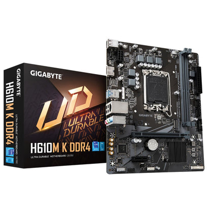 Motherboard Gigabyte H610M K DDR4 1.0, Gigabyte, Computing, Components, motherboard-gigabyte-h610m-k-ddr4-1-0, Brand_Gigabyte, category-reference-2609, category-reference-2803, category-reference-2804, category-reference-t-19685, category-reference-t-19912, category-reference-t-21360, computers / components, Condition_NEW, Price_50 - 100, Teleworking, RiotNook