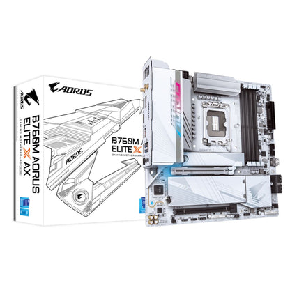 Motherboard Gigabyte B760M AORUS ELITE X AX 1700 MATX INTEL B760 EXPRESS LGA 1700, Gigabyte, Computing, Components, motherboard-gigabyte-b760m-aorus-elite-x-ax-1700-matx-intel-b760-express-lga-1700, Brand_Gigabyte, category-reference-2609, category-reference-2803, category-reference-2804, category-reference-t-19685, category-reference-t-19912, category-reference-t-21360, category-reference-t-25660, computers / components, Condition_NEW, Price_200 - 300, Teleworking, RiotNook