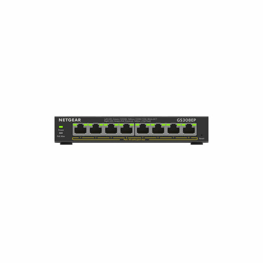 Switch Netgear GS308EP-100PES, Netgear, Computing, Network devices, switch-netgear-gs308ep-100pes-1, Brand_Netgear, category-reference-2609, category-reference-2803, category-reference-2827, category-reference-t-19685, category-reference-t-19914, Condition_NEW, networks/wiring, Price_100 - 200, Teleworking, RiotNook