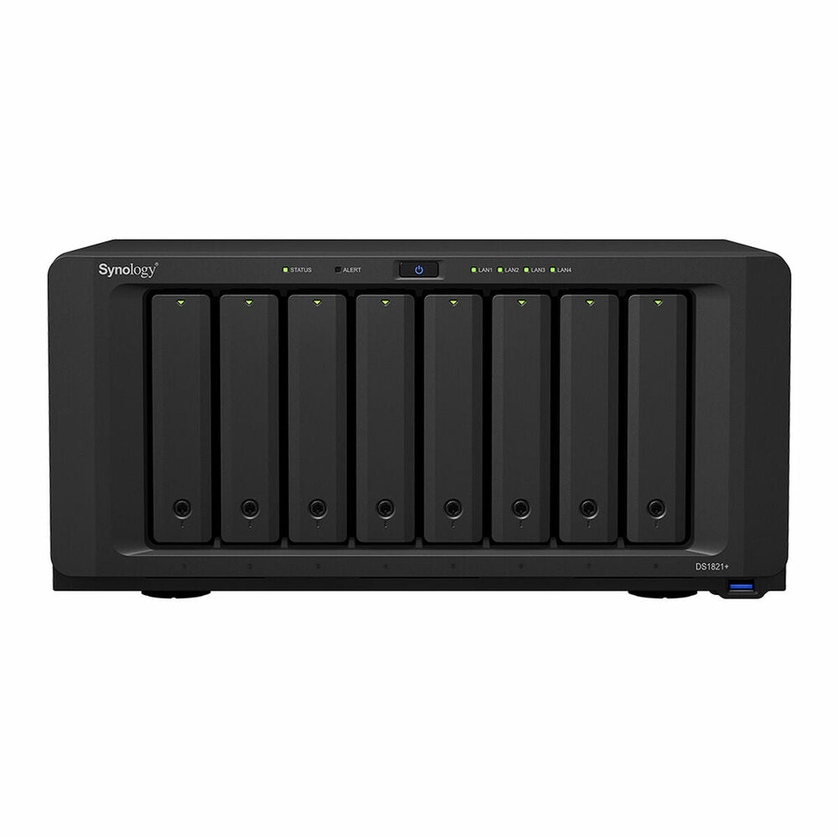 Almacenamiento en Red NAS Synology DS1821+ Negro AMD Ryzen V1500B