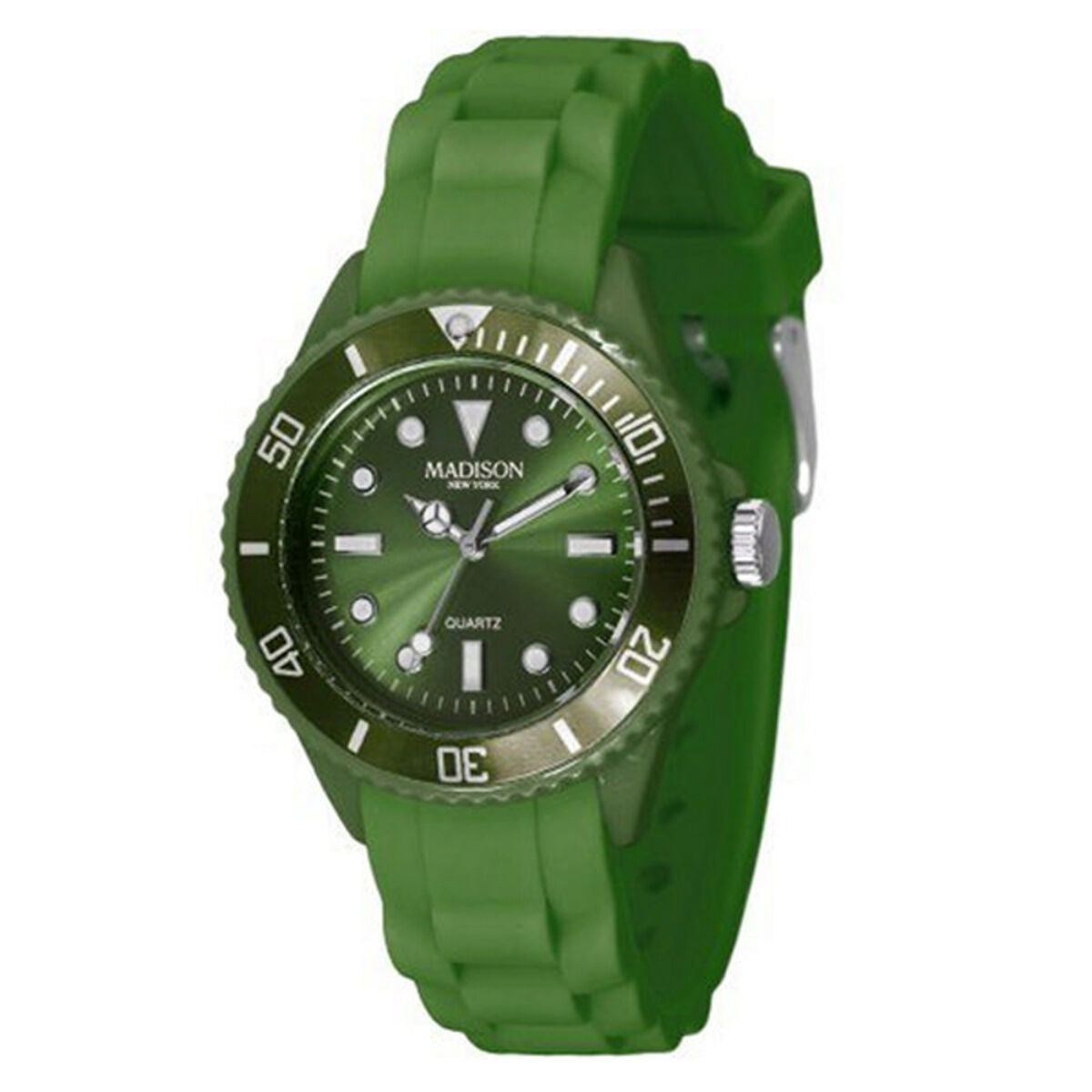 Ladies'Watch Madison L4167-18 (Ø 34 mm), Madison, Watches, Women, ladieswatch-madison-l4167-18-o-34-mm, : Quartz Movement, :Green, Brand_Madison, category-reference-2570, category-reference-2635, category-reference-2995, category-reference-t-19667, category-reference-t-19725, Condition_NEW, fashion, gifts for women, original gifts, Price_20 - 50, RiotNook