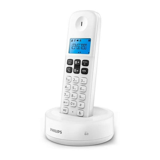 Wireless Phone Philips D1611W/34 1,6" White Blue, Philips, Electronics, Landline telephones and accessories, wireless-phone-philips-d1611w-34-1-6-white-blue, Brand_Philips, category-reference-2609, category-reference-2617, category-reference-2619, category-reference-t-18372, category-reference-t-19653, Condition_NEW, office, Price_20 - 50, telephones & tablets, Teleworking, RiotNook