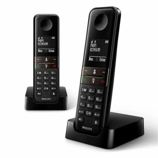 Wireless Phone Philips D4702B/34 Duo 1,8" DECT (2 pcs), Philips, Electronics, Landline telephones and accessories, wireless-phone-philips-d4702b-34-duo-1-8-dect-2-pcs, : Set of 2 Units, Brand_Philips, category-reference-2609, category-reference-2617, category-reference-2619, category-reference-t-18372, category-reference-t-19653, Condition_NEW, office, Price_50 - 100, telephones & tablets, Teleworking, RiotNook