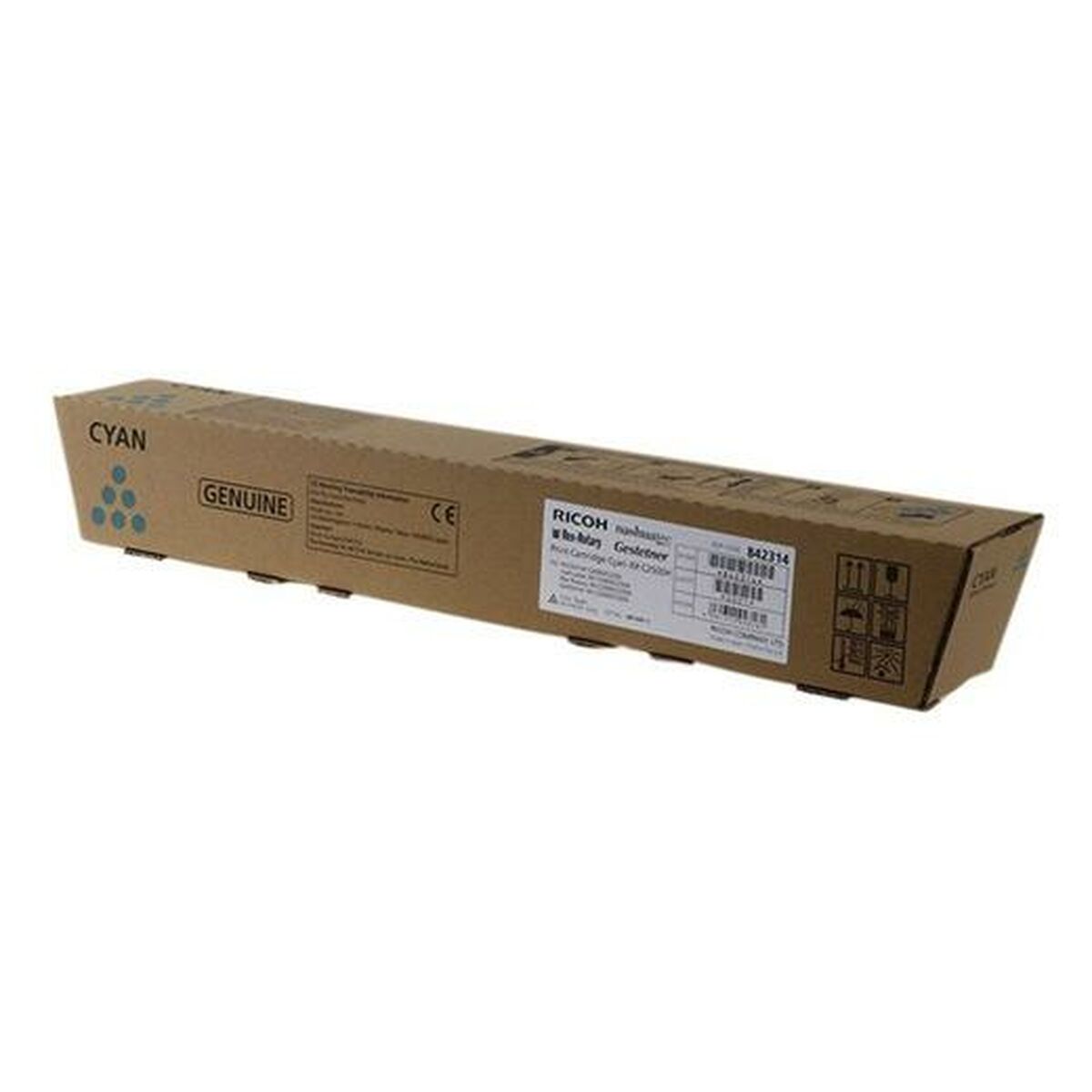 Toner Ricoh 842314 Cyan, Ricoh, Computing, Printers and accessories, toner-ricoh-842314-cyan, Brand_Ricoh, category-reference-2609, category-reference-2642, category-reference-2876, category-reference-t-19685, category-reference-t-19911, category-reference-t-21377, category-reference-t-25688, Condition_NEW, office, Price_100 - 200, Teleworking, RiotNook