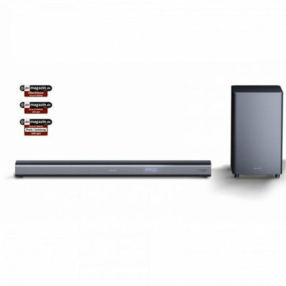 Soundbar Sharp HT-SBW460 Black metal 440 W, Sharp, Electronics, Audio and Hi-Fi equipment, soundbar-sharp-ht-sbw460-black-metal-440-w, Brand_Sharp, category-reference-2609, category-reference-2882, category-reference-2925, category-reference-t-19653, category-reference-t-7441, category-reference-t-7442, cinema and television, Condition_NEW, entertainment, music, Price_300 - 400, Teleworking, RiotNook