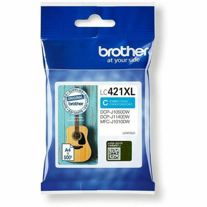 Original Ink Cartridge Brother LC-421XLC Cyan, Brother, Computing, Printers and accessories, original-ink-cartridge-brother-lc-421xlc-cyan, Brand_Brother, category-reference-2609, category-reference-2642, category-reference-2874, category-reference-t-19685, category-reference-t-19911, category-reference-t-21377, category-reference-t-25688, Condition_NEW, office, Price_20 - 50, Teleworking, RiotNook