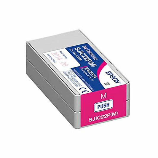 Original Ink Cartridge Epson SJIC22P(M) Magenta, Epson, Computing, Printers and accessories, original-ink-cartridge-epson-sjic22pm-magenta, Brand_Epson, category-reference-2609, category-reference-2642, category-reference-2874, category-reference-t-19685, category-reference-t-19911, category-reference-t-21377, category-reference-t-25688, Condition_NEW, office, Price_50 - 100, Teleworking, RiotNook