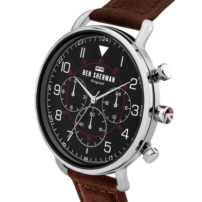 Men's Watch Ben Sherman WB068BBR (Ø 41 mm), Ben Sherman, Watches, Men, mens-watch-ben-sherman-wb068bbr-o-41-mm, Brand_Ben Sherman, category-reference-2570, category-reference-2635, category-reference-2994, category-reference-2996, category-reference-t-19667, category-reference-t-19724, category-reference-t-20349, Condition_NEW, fashion, original gifts, Price_50 - 100, RiotNook