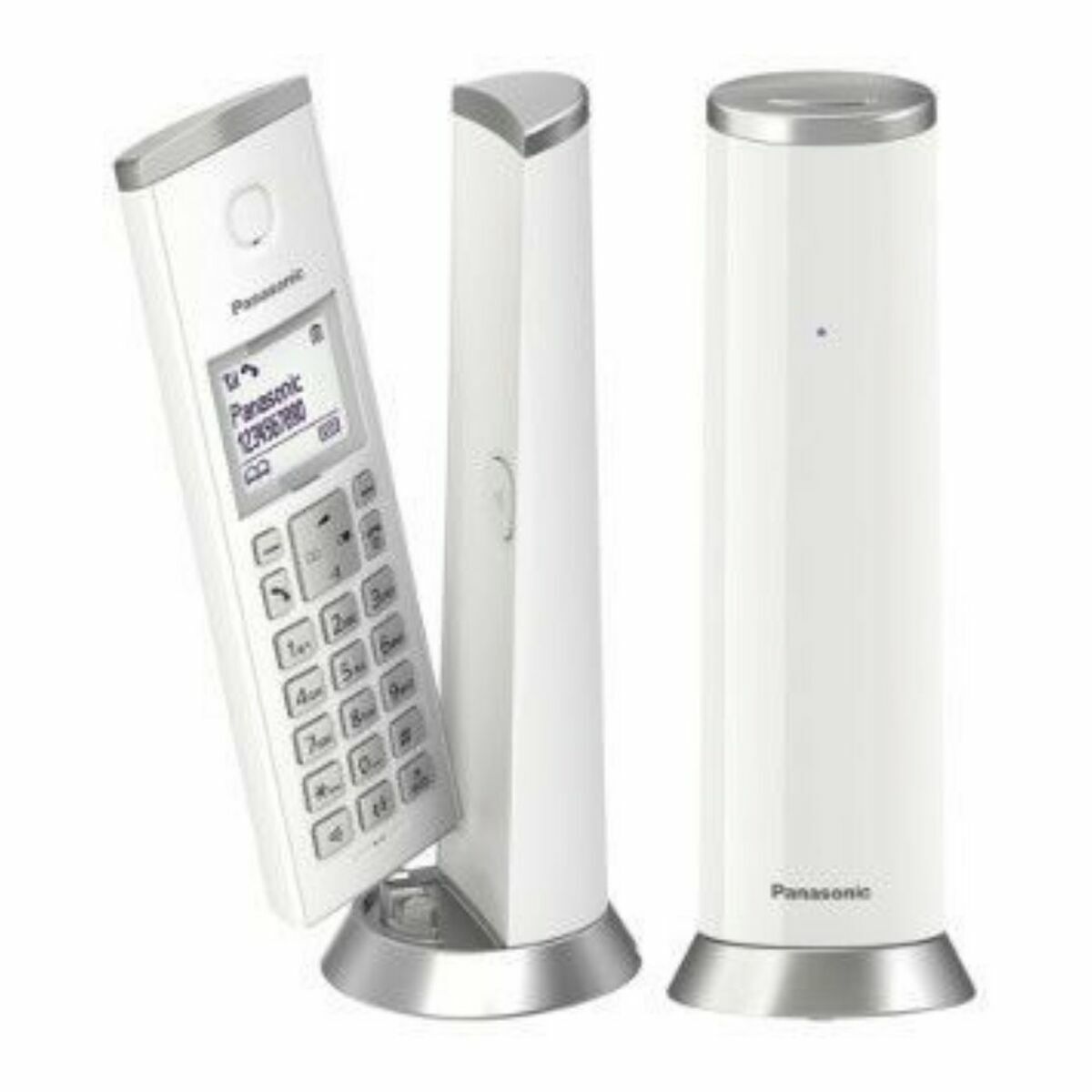 Wireless Phone Panasonic KX-TGK212SP White, Panasonic, Electronics, Landline telephones and accessories, wireless-phone-panasonic-kx-tgk212sp-white, Brand_Panasonic, category-reference-2609, category-reference-2617, category-reference-2619, category-reference-t-18372, category-reference-t-19653, Condition_NEW, office, Price_50 - 100, telephones & tablets, Teleworking, RiotNook