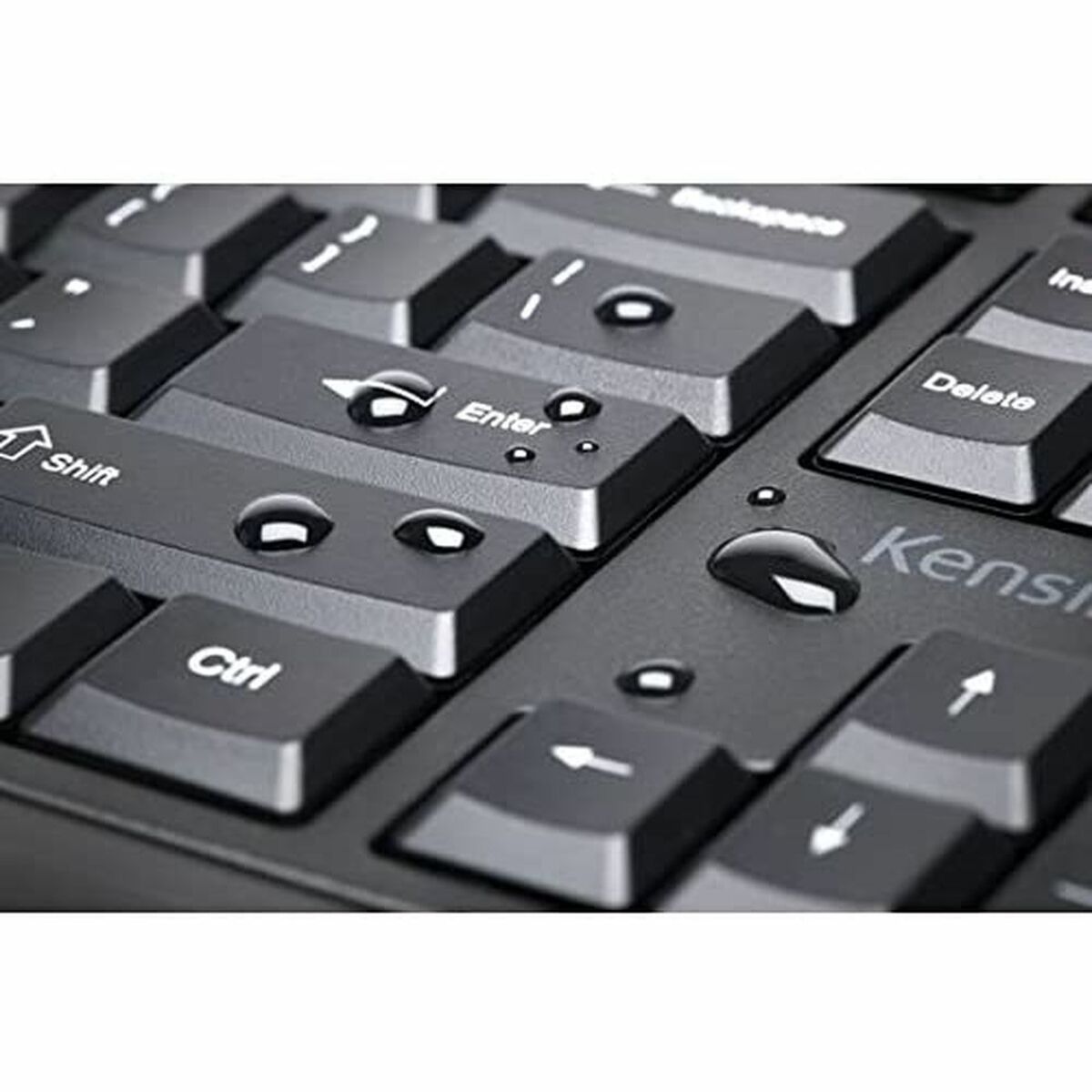 Toetsenbord en draadloze muis Kensington K75230ES Zwart Spaans Spaans Qwerty QWERTY