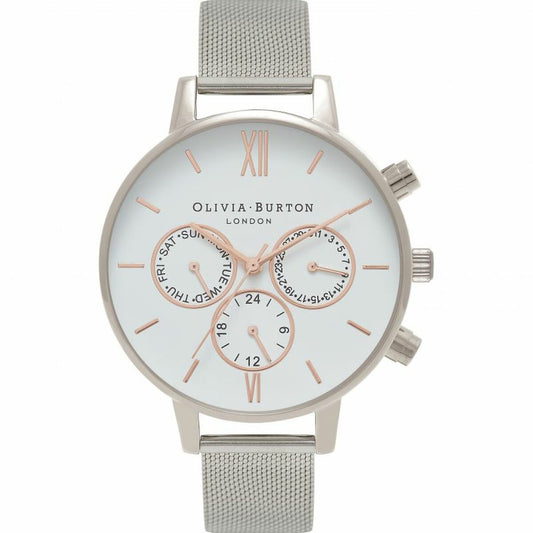 Ladies' Watch Olivia Burton OB16CG87 (Ø 38 mm), Olivia Burton, Watches, Women, ladies-watch-olivia-burton-ob16cg87-o-38-mm, : Quartz Movement, :Silver, Brand_Olivia Burton, category-reference-2570, category-reference-2635, category-reference-2995, category-reference-t-19667, category-reference-t-19725, Condition_NEW, fashion, original gifts, Price_100 - 200, RiotNook