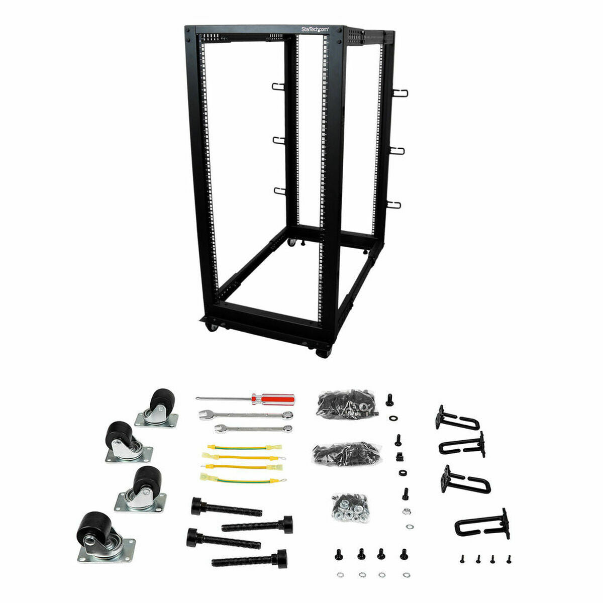 Wall-mounted Rack Cabinet Startech 4POSTRACK25U, Startech, Computing, Accessories, wall-mounted-rack-cabinet-startech-4postrack25u-1, Brand_Startech, category-reference-2609, category-reference-2803, category-reference-2828, category-reference-t-19685, category-reference-t-19908, category-reference-t-21349, Condition_NEW, furniture, networks/wiring, organisation, Price_300 - 400, Teleworking, RiotNook