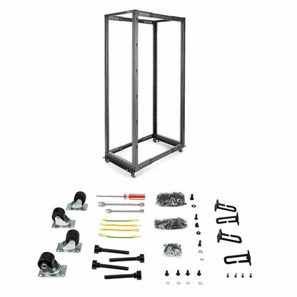 Wall-mounted Rack Cabinet Startech 4POSTRACK42, Startech, Computing, Accessories, wall-mounted-rack-cabinet-startech-4postrack42-1, Brand_Startech, category-reference-2609, category-reference-2803, category-reference-2828, category-reference-t-19685, category-reference-t-19908, category-reference-t-21349, Condition_NEW, furniture, networks/wiring, organisation, Price_400 - 500, Teleworking, RiotNook