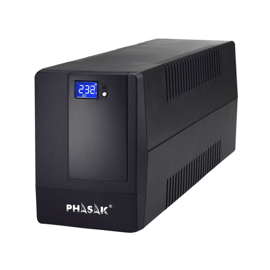 Uninterruptible Power Supply System Interactive UPS Phasak PH 9420 1200 W, Phasak, Computing, Accessories, uninterruptible-power-supply-system-interactive-ups-phasak-ph-9420-1200-w, Brand_Phasak, category-reference-2609, category-reference-2642, category-reference-2845, category-reference-t-19685, category-reference-t-19908, category-reference-t-21341, category-reference-t-25621, computers / peripherals, Condition_NEW, office, Price_100 - 200, Teleworking, RiotNook