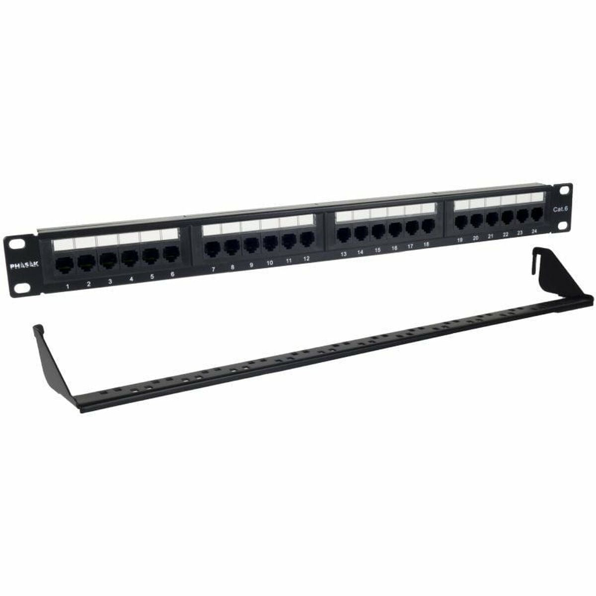 24-port UTP Category 6 Patch Panel Phasak PU 2424, Phasak, Computing, Accessories, 24-port-utp-category-6-patch-panel-phasak-pu-2424, Brand_Phasak, category-reference-2609, category-reference-2803, category-reference-2828, category-reference-t-19685, category-reference-t-19908, category-reference-t-21349, Condition_NEW, furniture, networks/wiring, organisation, Price_20 - 50, Teleworking, RiotNook