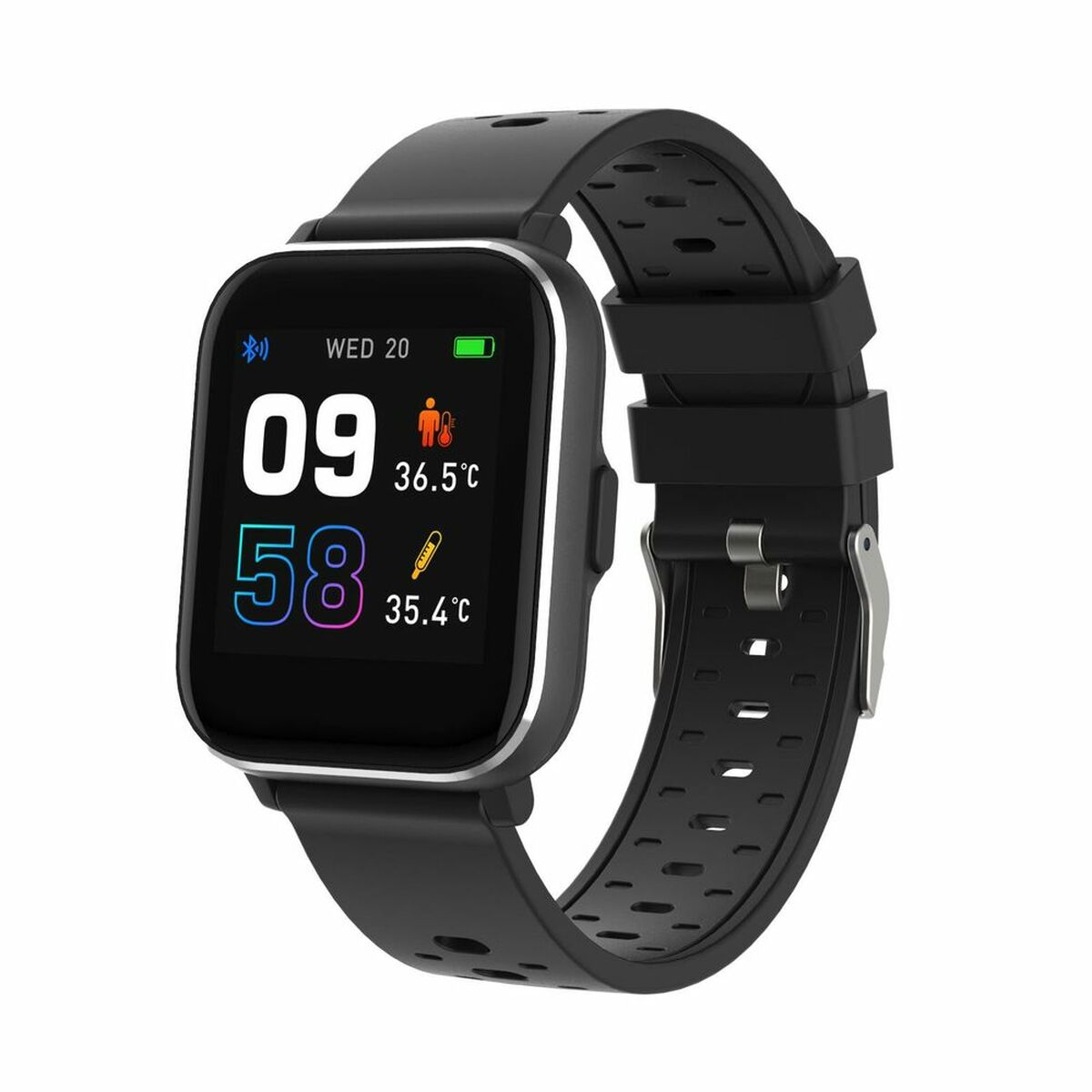 Smartwatch Denver Electronics SW-164 1,4" 180 mAh, Denver Electronics, Electronics, smartwatch-denver-electronics-sw-164-1-4-180-mah, :Black, Brand_Denver Electronics, category-reference-2609, category-reference-2617, category-reference-2634, category-reference-t-19653, Condition_NEW, gadget, original gifts, Price_50 - 100, telephones & tablets, Teleworking, wifi y bluetooth, RiotNook