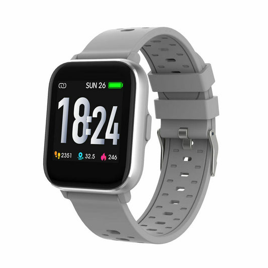 Smartwatch Denver Electronics SW-162GREY Grey Silver 1,4", Denver Electronics, Electronics, smartwatch-denver-electronics-sw-162grey-grey-silver-1-4, :Silver, Brand_Denver Electronics, category-reference-2609, category-reference-2617, category-reference-2634, category-reference-t-19653, Condition_NEW, gadget, original gifts, Price_50 - 100, telephones & tablets, Teleworking, wifi y bluetooth, RiotNook