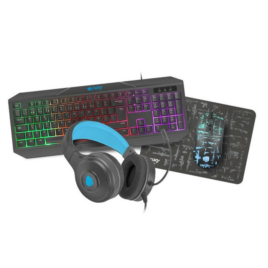 Gaming Keyboard Pack Fury NFU-1693, Fury, Computing, Accessories, gaming-keyboard-pack-fury-nfu-1693, :QWERTY, :RGB, Brand_Fury, category-reference-2609, category-reference-2642, category-reference-2646, category-reference-2858, category-reference-2889, category-reference-t-19685, category-reference-t-19908, category-reference-t-21348, computers / peripherals, Condition_NEW, office, Price_20 - 50, RiotNook