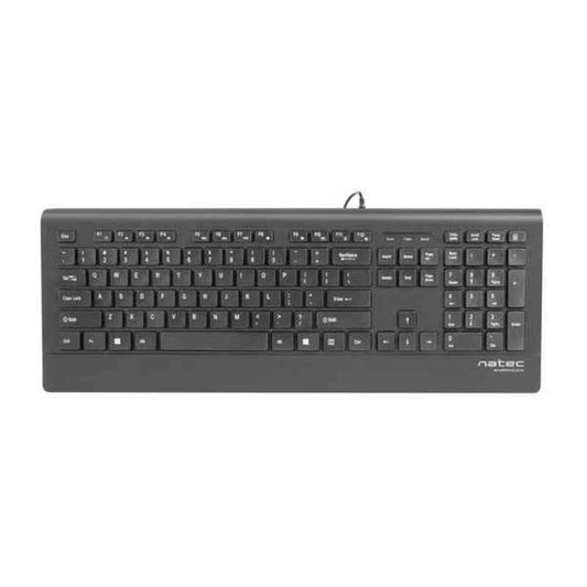 Keyboard Natec NKL-1717 Black Spanish, Natec, Computing, Accessories, keyboard-natec-nkl-1717-black-spanish, :QWERTY, :Spanish, Brand_Natec, category-reference-2609, category-reference-2642, category-reference-2646, category-reference-t-19685, category-reference-t-19908, category-reference-t-21353, computers / peripherals, Condition_NEW, office, Price_20 - 50, Teleworking, RiotNook