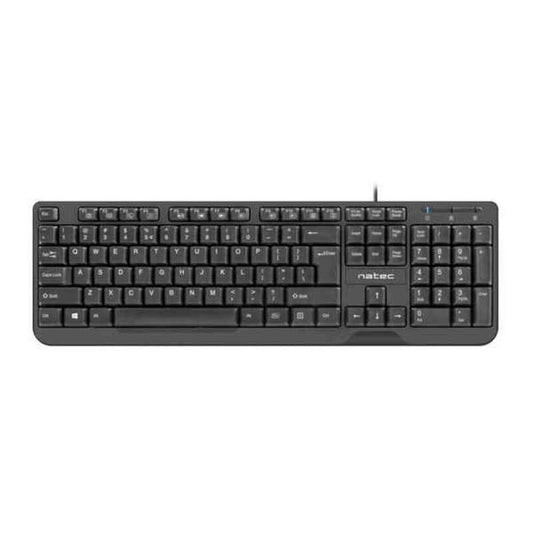 Keyboard Natec NKL-1720 Black Spanish, Natec, Computing, Accessories, keyboard-natec-nkl-1720-black-spanish, :QWERTY, :Spanish, Brand_Natec, category-reference-2609, category-reference-2642, category-reference-2646, category-reference-t-19685, category-reference-t-19908, category-reference-t-21353, computers / peripherals, Condition_NEW, office, Price_20 - 50, Teleworking, RiotNook